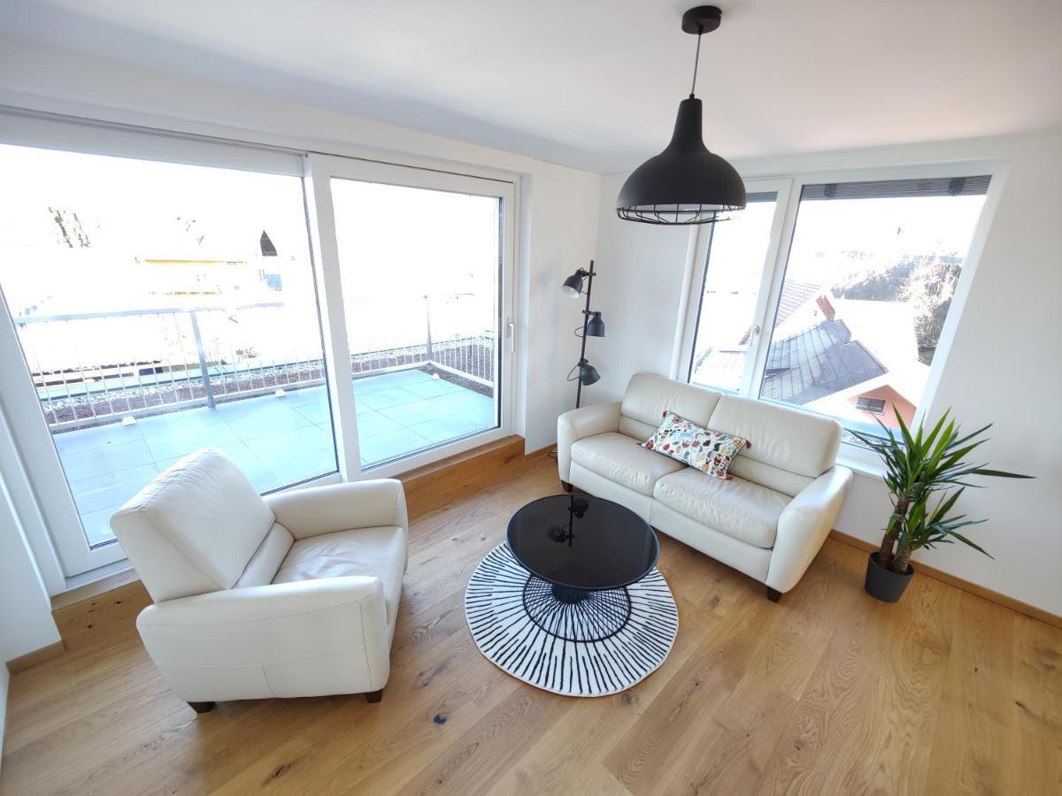 Penthouse Flat Carolina In Salzburg Stadt Bagian luar foto