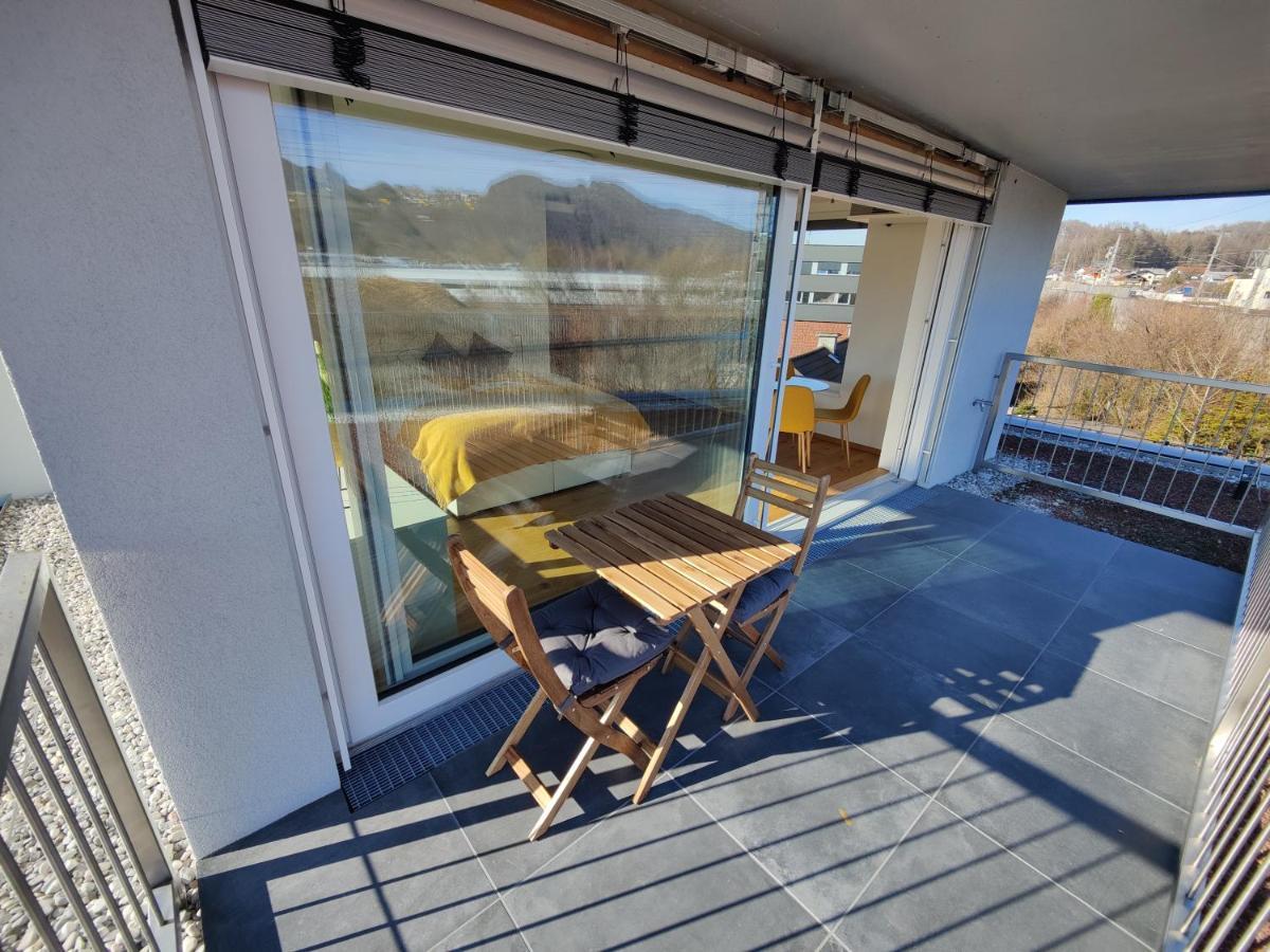 Penthouse Flat Carolina In Salzburg Stadt Bagian luar foto